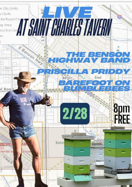 Barefoot On Bumblebees, The Benson Highway Band, Priscilla Priddy at St. Charles Tavern