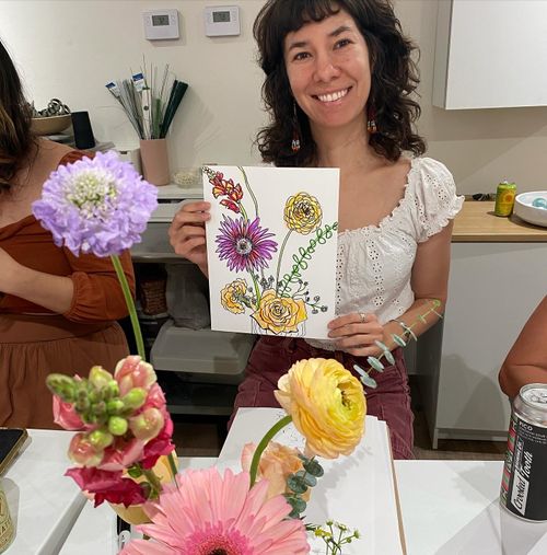 Floral Arranging + Drawing Workshop