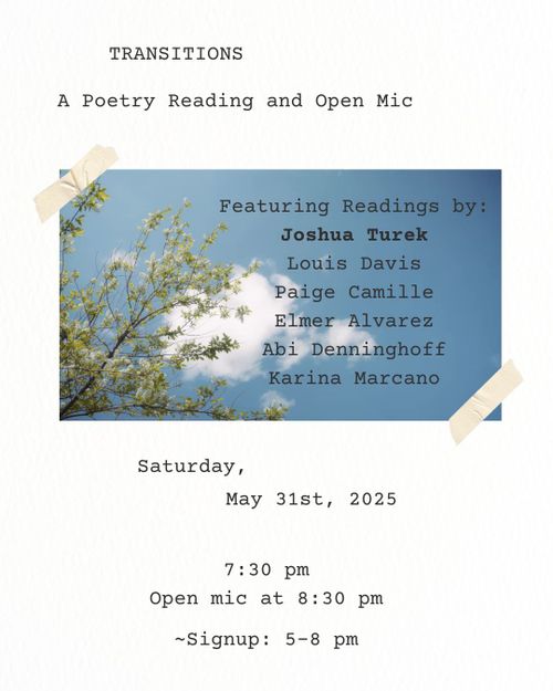 Transitions: Poetry Reading + Open Mic 